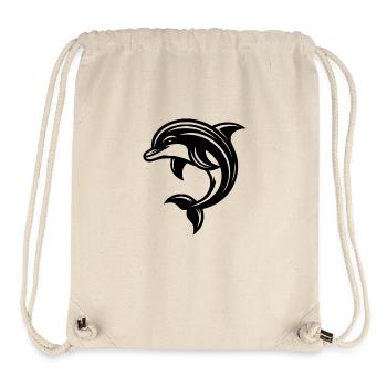 Süsser niedlicher Tattoo Delfin - Stanley/Stella recycelter Gym Bag - Naturweiß - Vorne