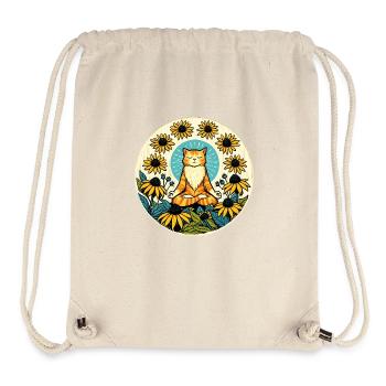 Zen Mode Kitty Cat - Stanley/Stella Recycled Gym Bag - natural - Front