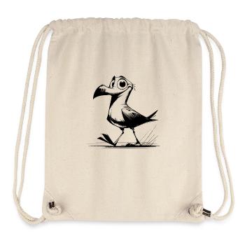 Lustiger Vogel mit dem Blick für Blödsinn - Stanley/Stella recycelter Gym Bag - Naturweiß - Vorne