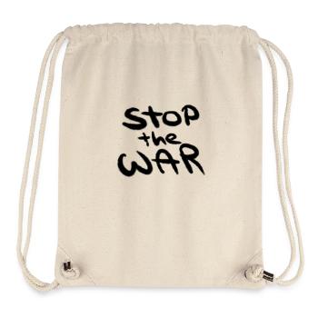 Stop the war - Stanley/Stella recycelter Gym Bag - Naturweiß - Vorne