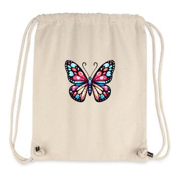 Papillon Multicolore, Symbole De Légèreté - Sac à cordon recyclé Stanley/Stella - blanc naturel - Devant