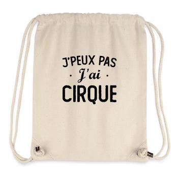 J PEUX PAS J AI CIRQUE - Sac à cordon recyclé Stanley/Stella - blanc naturel - Devant
