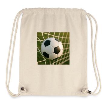 Football - Ballon dans les buts - Sac à cordon recyclé Stanley/Stella - blanc naturel - Devant