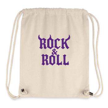 rock and roll with horns - Stanley/Stella Recycled Gym Bag - natural - Front
