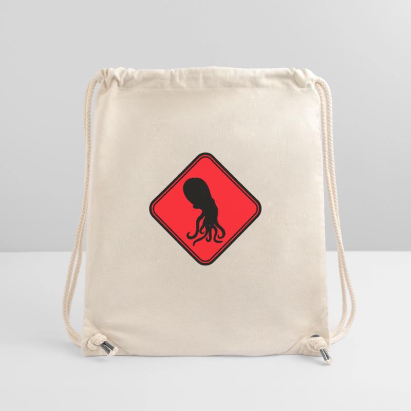 Octopus Danger Sign Caution Warning Stanley/Stella Recycled Gym Bag