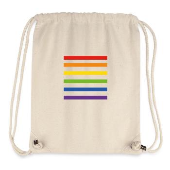 Rainbow Flag - Stanley/Stella Recycled Gym Bag - natural - Front
