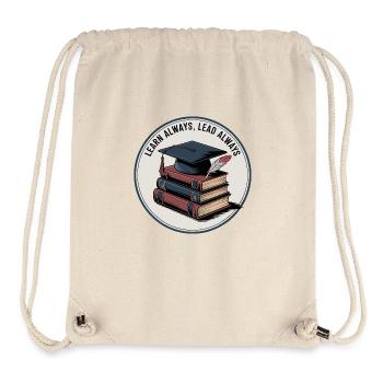 Learn Always, Lead Always - Stanley/Stella recycelter Gym Bag - Naturweiß - Vorne