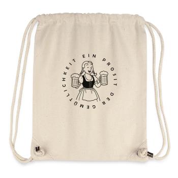 Bier Mädchen - Ein Prosit der Gemütlichkeit - Stanley/Stella recycelter Gym Bag - Naturweiß - Vorne