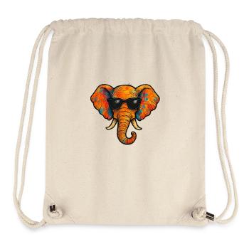 Elephant Color Comic - Stanley/Stella Recycled Gym Bag - natural - Front