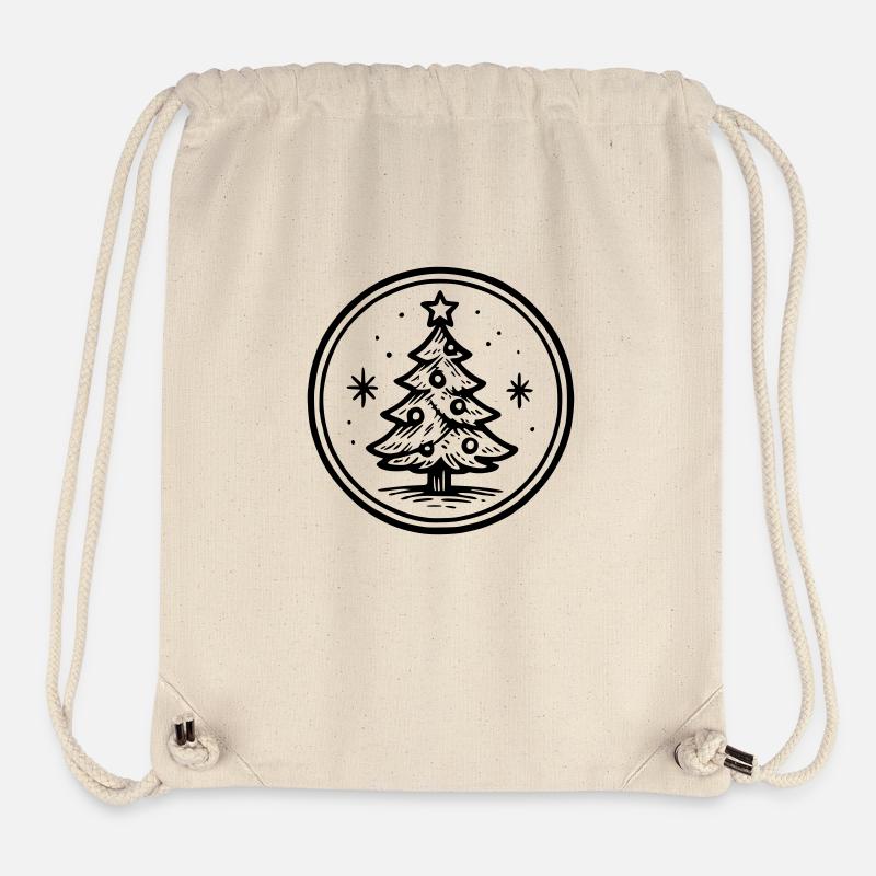 Frohe Weihnachten - Stanley/Stella recycelter Gym Bag - Naturweiß