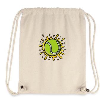 tennisball klecks - Stanley/Stella recycelter Gym Bag - Naturweiß - Vorne