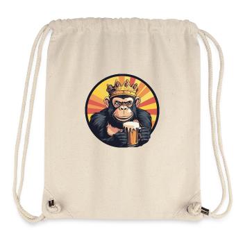 Bière de singe - Sac à cordon recyclé Stanley/Stella - blanc naturel - Devant