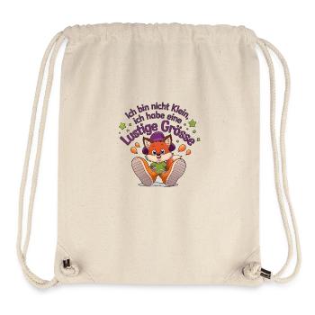 Ich bin nicht klein – lustiger Fuchs-Spruch - Stanley/Stella recycelter Gym Bag - Naturweiß - Vorne