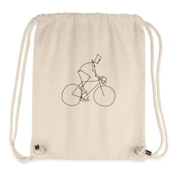 cycling sport - Sac à cordon recyclé Stanley/Stella - blanc naturel - Devant
