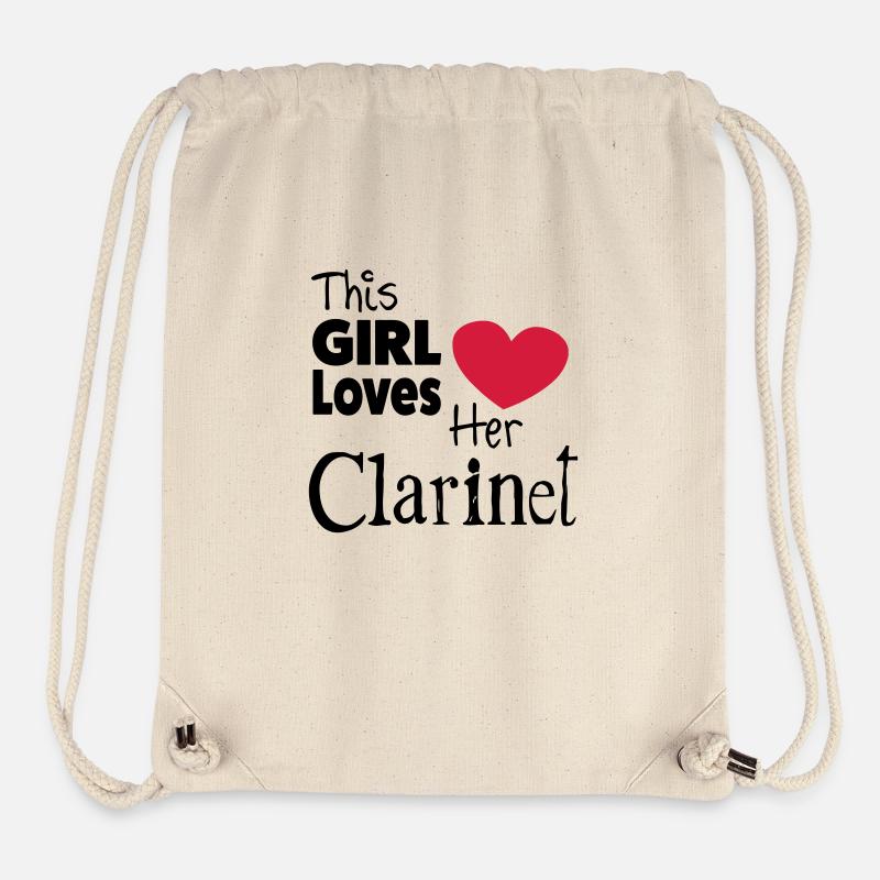 This Girl Loves Her Clarinet - Stanley/Stella recycelter Gym Bag - Naturweiß