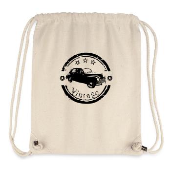203 vintage antique car - Stanley/Stella Recycled Gym Bag - natural - Front