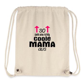 So sieht eine richtig coole Mama aus - Stanley/Stella recycelter Gym Bag - Naturweiß - Vorne