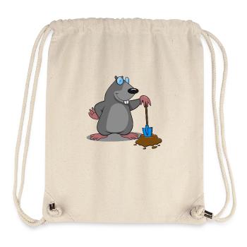 Mole earth mole huegel funny shovel proudly - Stanley/Stella Recycled Gym Bag - natural - Front