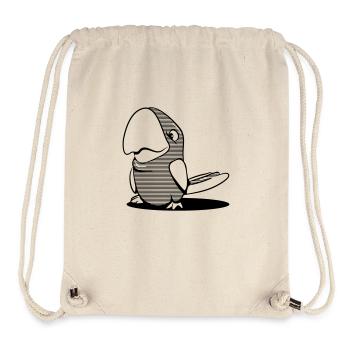 Papageien witzig gestreift - Stanley/Stella recycelter Gym Bag - Naturweiß - Vorne