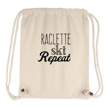 Raclette ski repeat - Sac à cordon recyclé Stanley/Stella - blanc naturel - Devant