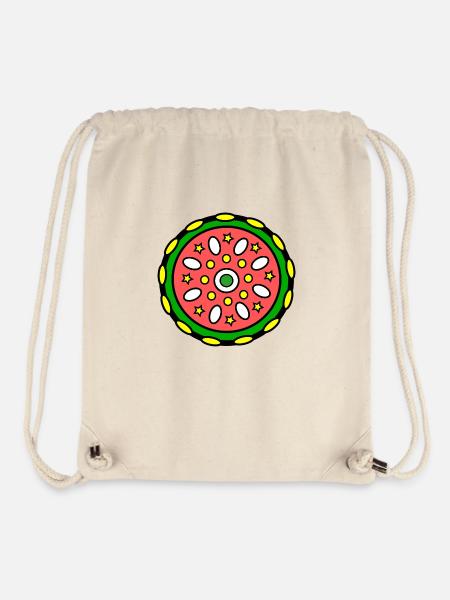 Flower Mandala - Stanley/Stella recycelter Gym Bag - Naturweiß