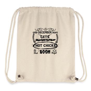0nly december boys gets hot chicks - Stanley/Stella Recycled Gym Bag - natural - Front