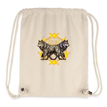 Mondphasen für das Sternzeichen Zwillinge - Stanley/Stella recycelter Gym Bag - Naturweiß - Vorne