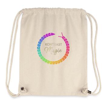 KontrastMagie Version 1 - Stanley/Stella recycelter Gym Bag - Naturweiß - Vorne