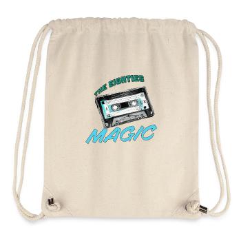 Achtzigern Musikkassettenmotiv - Stanley/Stella recycelter Gym Bag - Naturweiß - Vorne