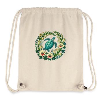 Sea Turtle - Stanley/Stella Recycled Gym Bag - natural - Front