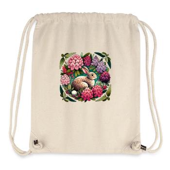 Cute Bunny Rabbit - Stanley/Stella Recycled Gym Bag - natural - Front