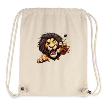 Leo attacks - Stanley/Stella Recycled Gym Bag - natural - Front