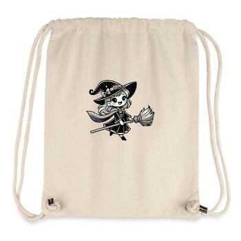 Bande dessinée de sorcière - Sac à cordon recyclé Stanley/Stella - blanc naturel - Devant