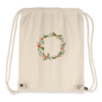 Couronne d'hiver - Sac à cordon recyclé Stanley/Stella - blanc naturel - Devant