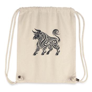 stier tier tribal - Stanley/Stella recycelter Gym Bag - Naturweiß - Vorne
