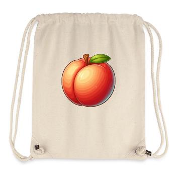 Peach fruit - Stanley/Stella Recycled Gym Bag - natural - Front