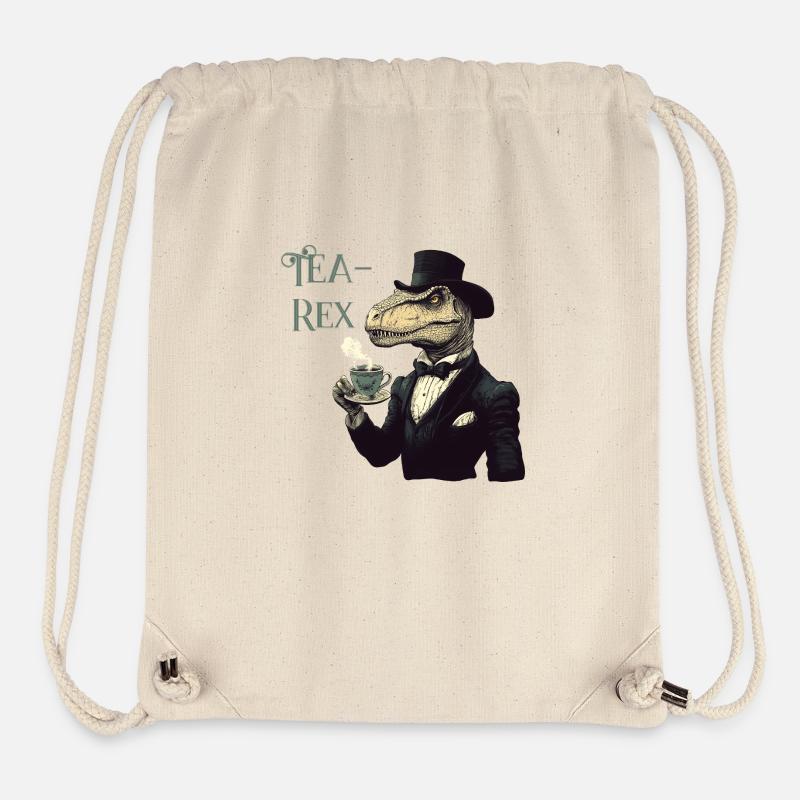 Mème Tea-Rex - Sac à cordon recyclé Stanley/Stella - blanc naturel