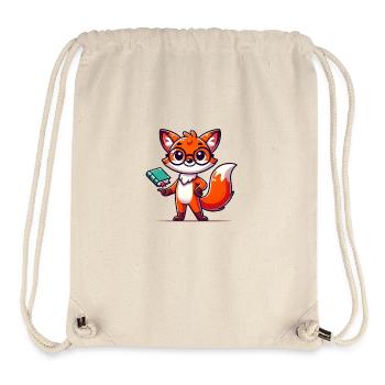 fuchs schlau buch - Stanley/Stella recycelter Gym Bag - Naturweiß - Vorne
