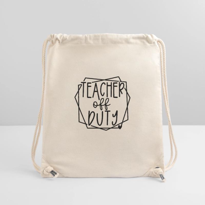 Teacher Off Duty Fun Relaxation Time Design Stanley/Stella Recycled Gym Bag