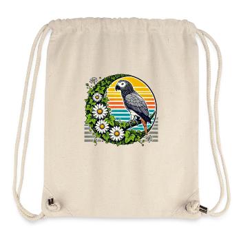 Afrikanischer Graupapagei - Stanley/Stella recycelter Gym Bag - Naturweiß - Vorne