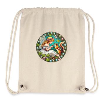 Chipmunk Fairy - Stanley/Stella Recycled Gym Bag - natural - Front