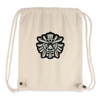 Tribal mask of Mayan warrior - Stanley/Stella Recycled Gym Bag - natural - Front