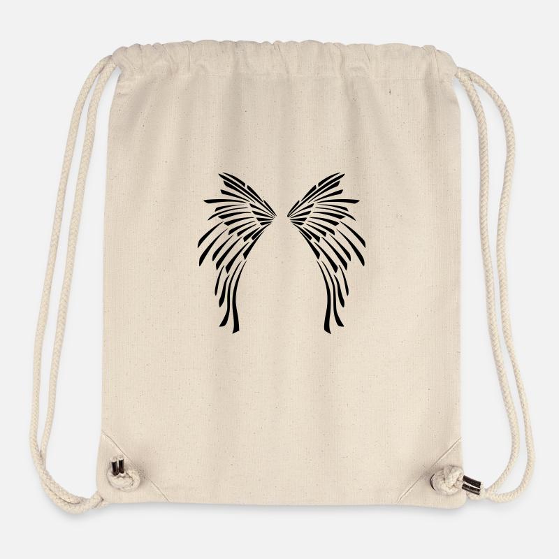 ailes_tribal - Stanley/Stella recycelter Gym Bag - Naturweiß