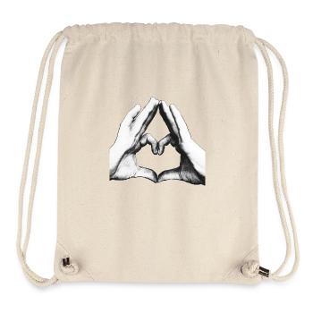 SO MUCH LOVE - Stanley/Stella recycelter Gym Bag - Naturweiß - Vorne