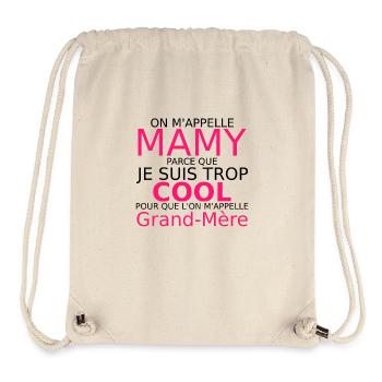 on m'appelle mamy - Stanley/Stella Recycled Gym Bag - natural - Front