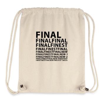 Final Finest - Stanley/Stella Recycled Gym Bag - natural - Front