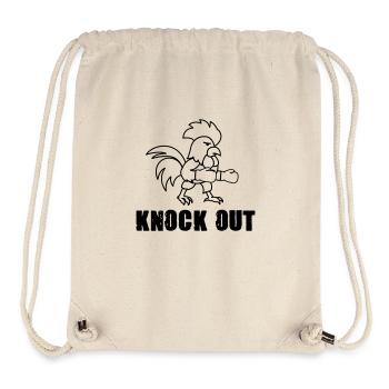 hahn boxer knock out comic - Stanley/Stella recycelter Gym Bag - Naturweiß - Vorne