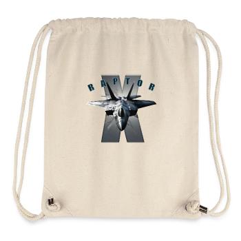 Kampfjet , Hobbyflugzeug, Raptor - Stanley/Stella recycelter Gym Bag - Naturweiß - Vorne
