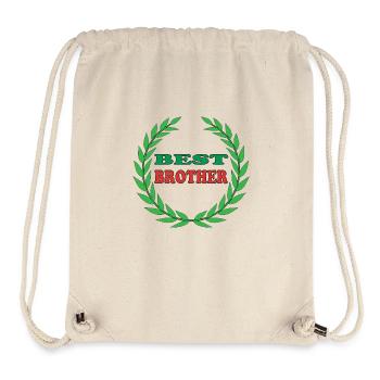 BESTER BRUDER - Stanley/Stella recycelter Gym Bag - Naturweiß - Vorne