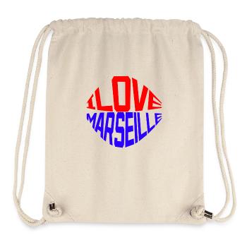 Ich liebe Marseille - Stanley/Stella recycelter Gym Bag - Naturweiß - Vorne